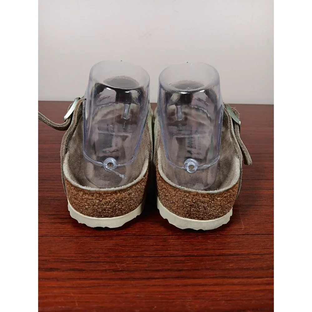 Birkenstock Gizeh Sandals Size 39 Washed Gold Casual Adjustable Strap Slip On - Picture 4 of 8